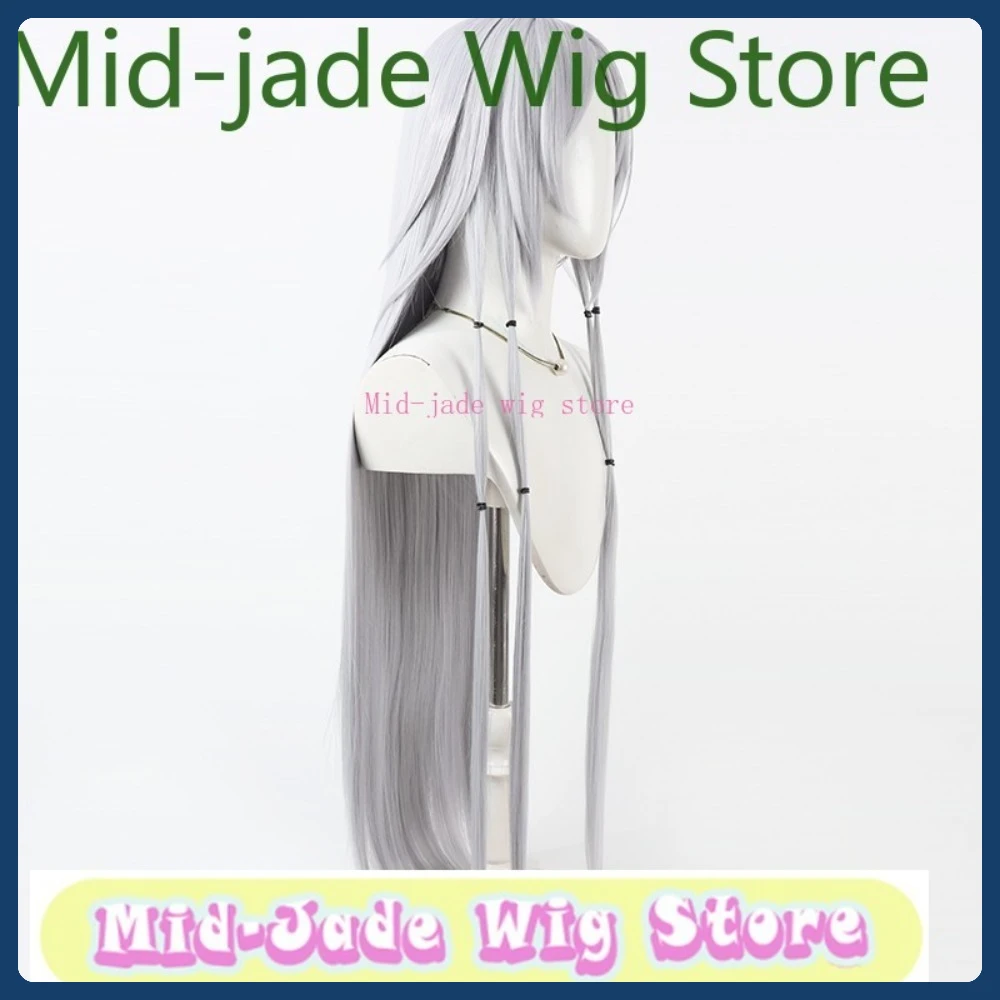 منتصف اليشم شعر مستعار مخزن دمية فتاة شعر مستعار تأثيري هالوين أنيمي لعبة دور اللعب الاصطناعية الشعر الملابس الدعائم #4