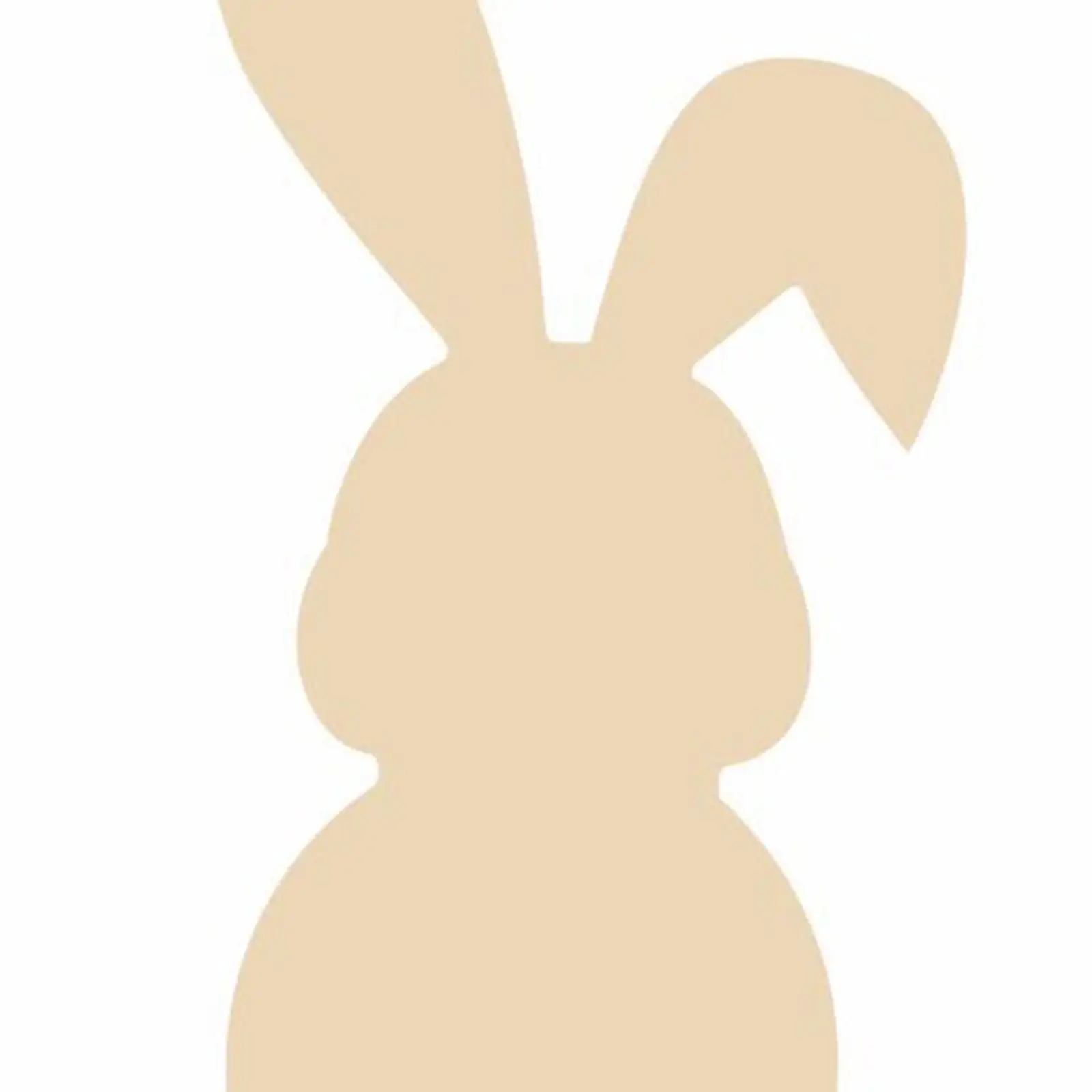 Unfinished Wooden Pieces Bunny Shaped Baubles Embellishment for