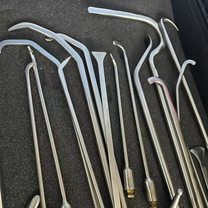 

Pro Grade 45PC PDR Car Tool Set - Quick Release Hook and Rod Car Dent Repair Tools Whale Tail