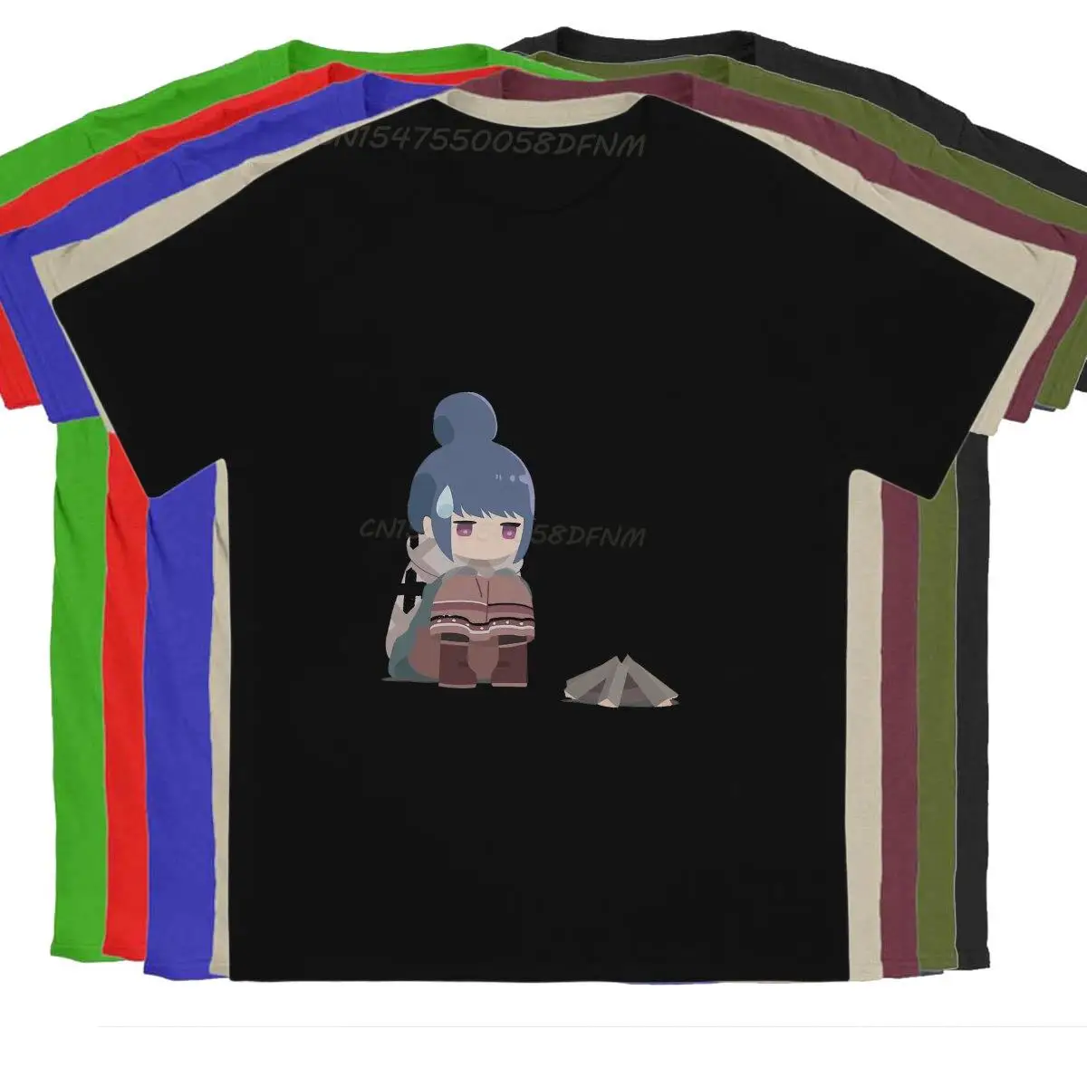 Мужские модные футболки с изображением кампанского Рина, хлопковые топы Yurucamp, мужские футболки для отдыха, летние топы, футболка, мужская модель