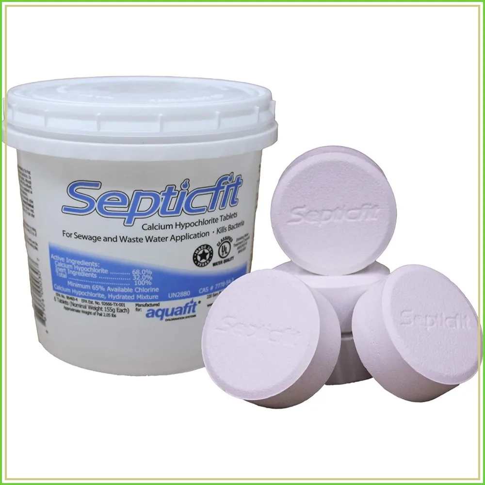 

Septic Chlorine Tablet - 6 Tablet Pail - 2 lbs - NOT for Swimming Pools