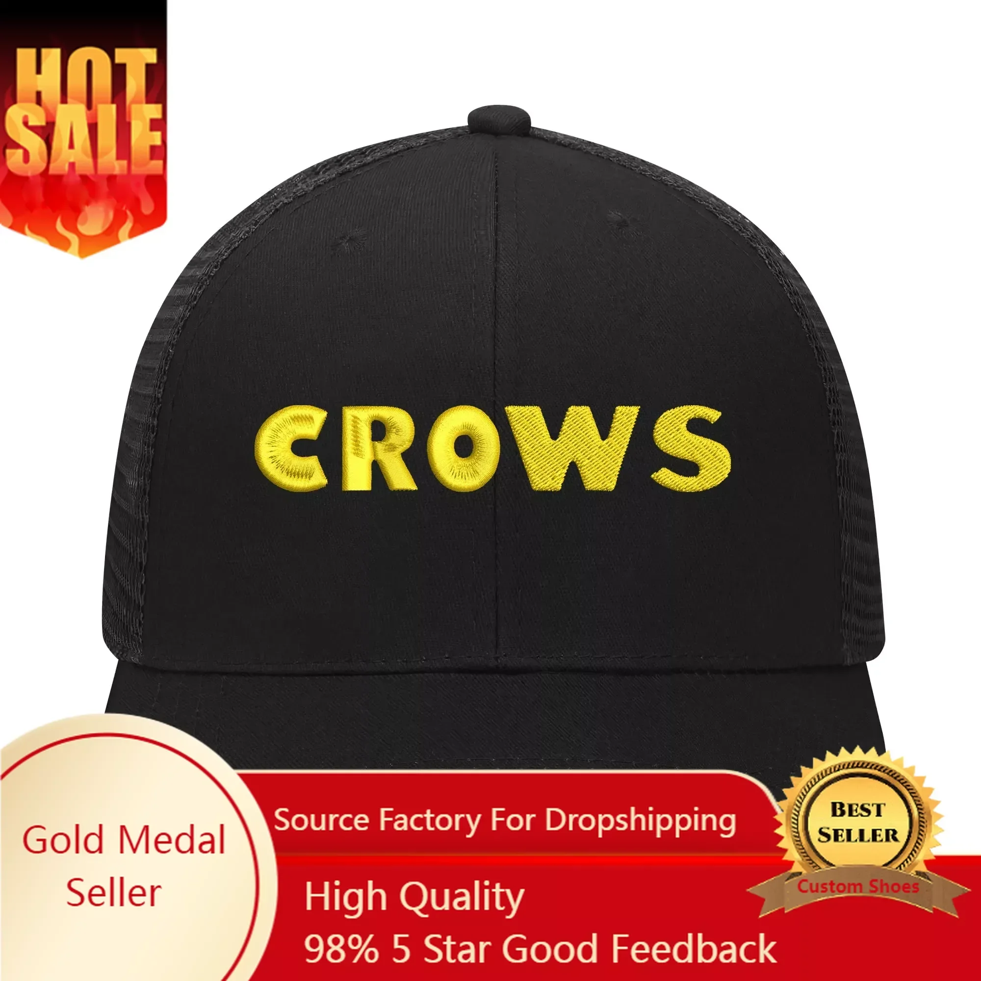 

Adelaide Crows Australian Football Embroidery Hat Mens Womens High Quality sports cap breathable Custom Made DIY Adjustable Size