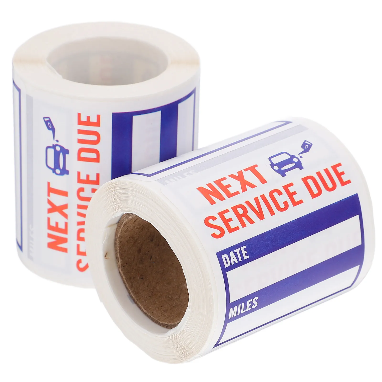 

2 Rolls Waterproof Oil Change Reminder Stickers for Windshield Auto Maintenance Service Due Decal Portable Car Service Due Label