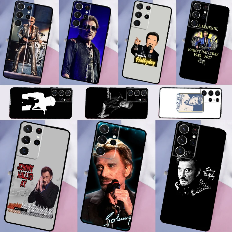 Johnny Hallyday Case For Samsung Galaxy S23 S22 Plus S21 Ultra Note 20 S8 S9 S10 Note 10 Plus S20 FE Coque