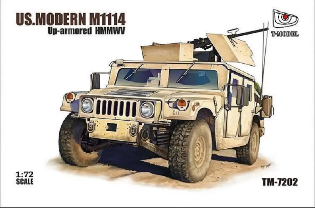 T-MODEL TM7202 1/72 U.S. M1114 UP-ARMORED HMMWV