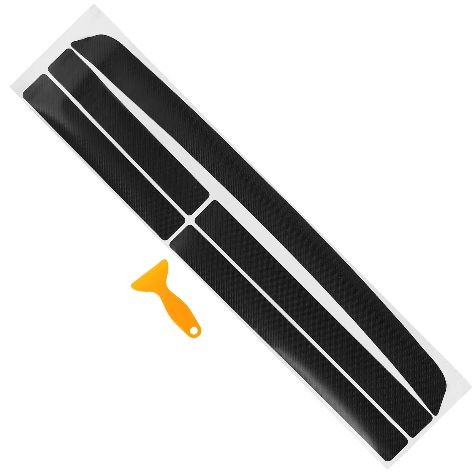 

5Pcs Carbon Fiber Sticker Vehicle Door Sill Protector Waterproof Oil Resistant Anti Scratch for Cars Trucks Suvs Off Road