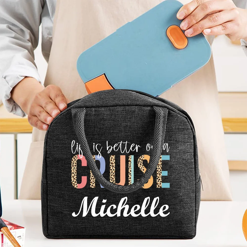 شخصية مخصصة الغذاء حقيبة عزل حقيبة الغداء للجنسين المحمولة تخزين المواد الغذائية حقيبة الغداء الطالب