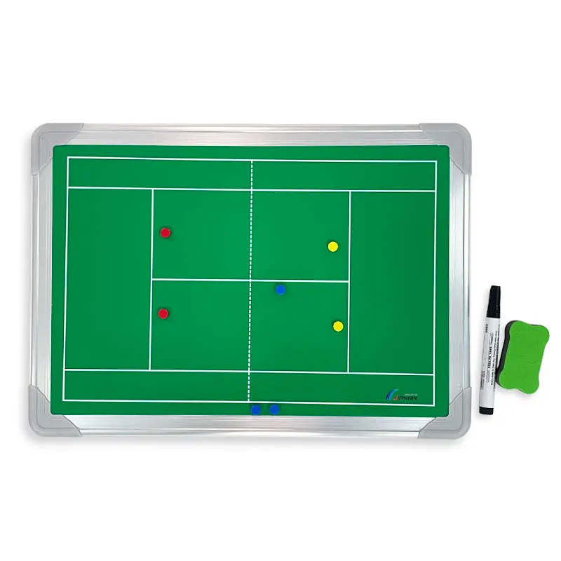 

Tennis tactics board training Match coach portable magnetic double-sided strategy board