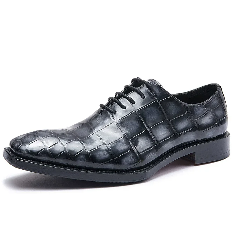 

Hulangzhishi мужские формальные туфли крокодиловые туфли цвет кисти новый стиль