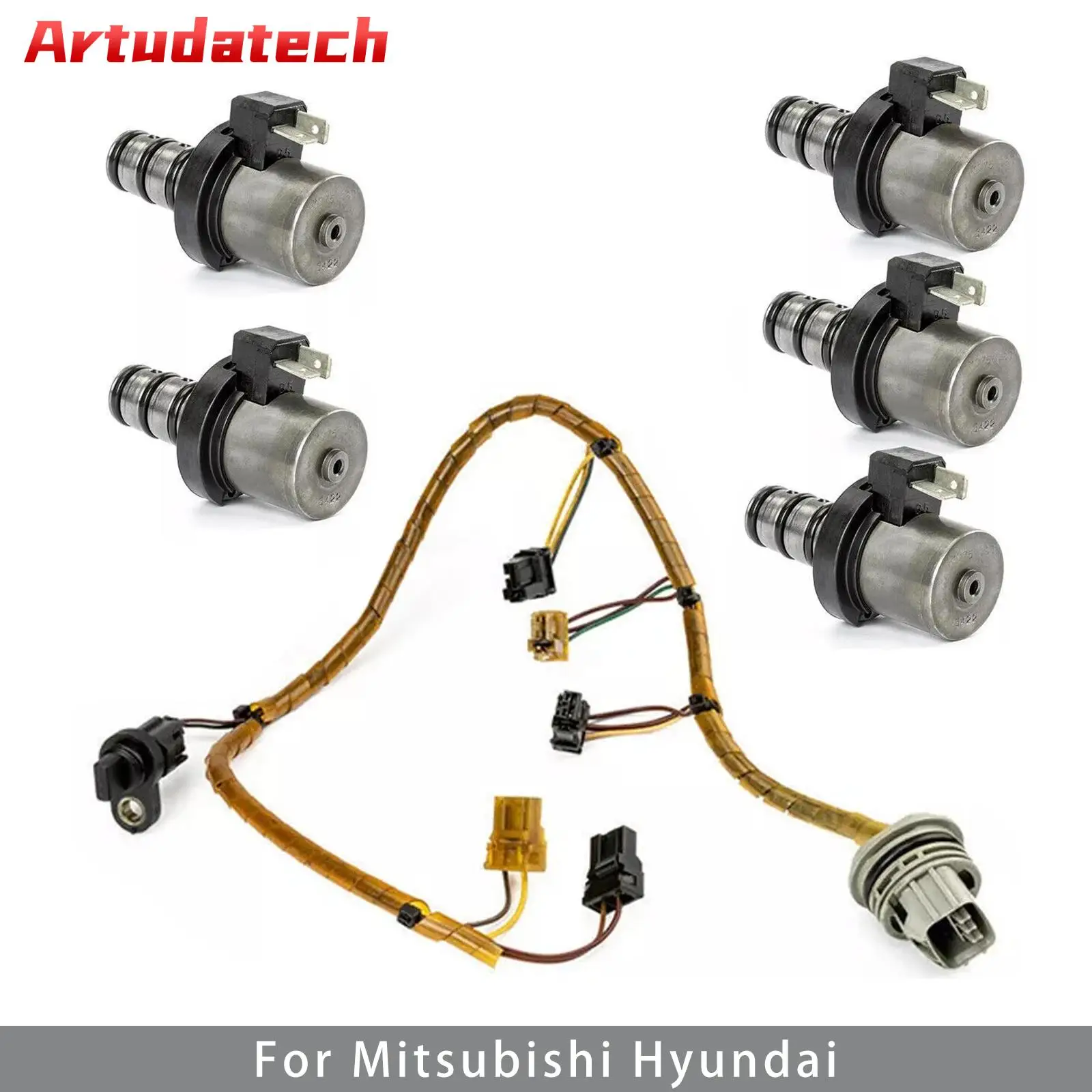 

Artudatech F4A41 F4A42 Transmission Shift Solenoid Kit with Harness For Mitsubishi Hyundai Car Accessories
