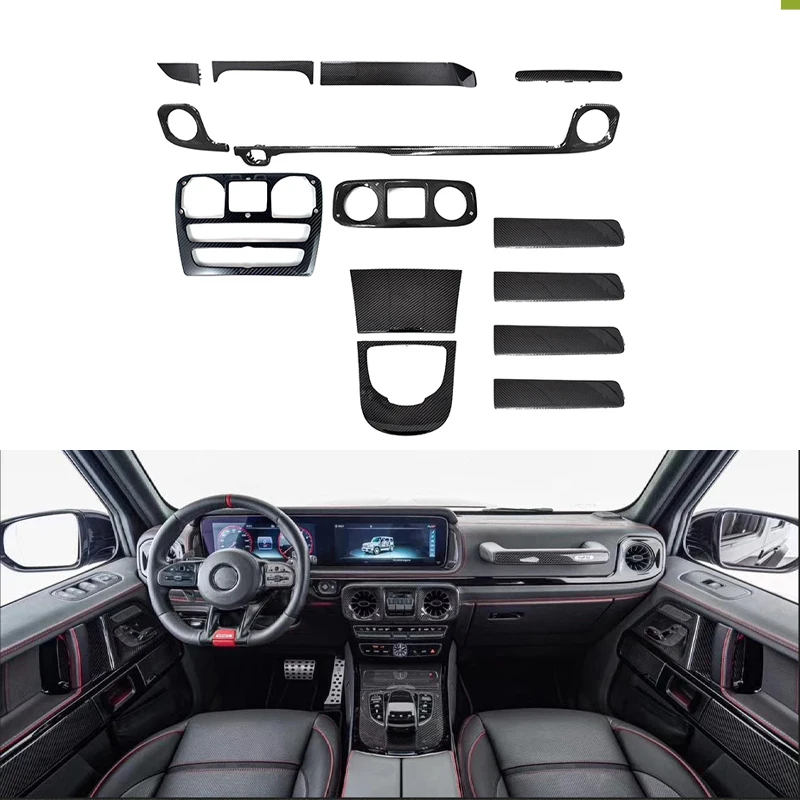 

2019-2024 Jahr Luxus-Kohlefaser-Innen verkleidungen W463A W464 G500 G63 karosseries-Tür verkleidungen schutauto-karosseries-Inne