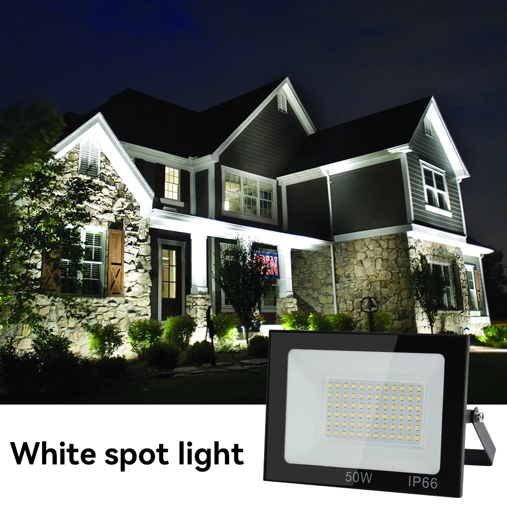 LED Flood Light 100W 50W 30W 20W 10W 220V Waterproof IP66 Reflector Floodlight Lamp 6500K LED Exterior Spot Outdoor Light