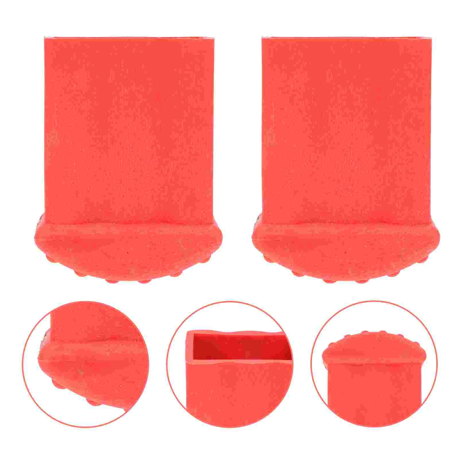 2 Pcs Ladder Non-slip Feet Foot Cover Rubber Pads Protective Mat Wear-proof Engineering Ladders for Home