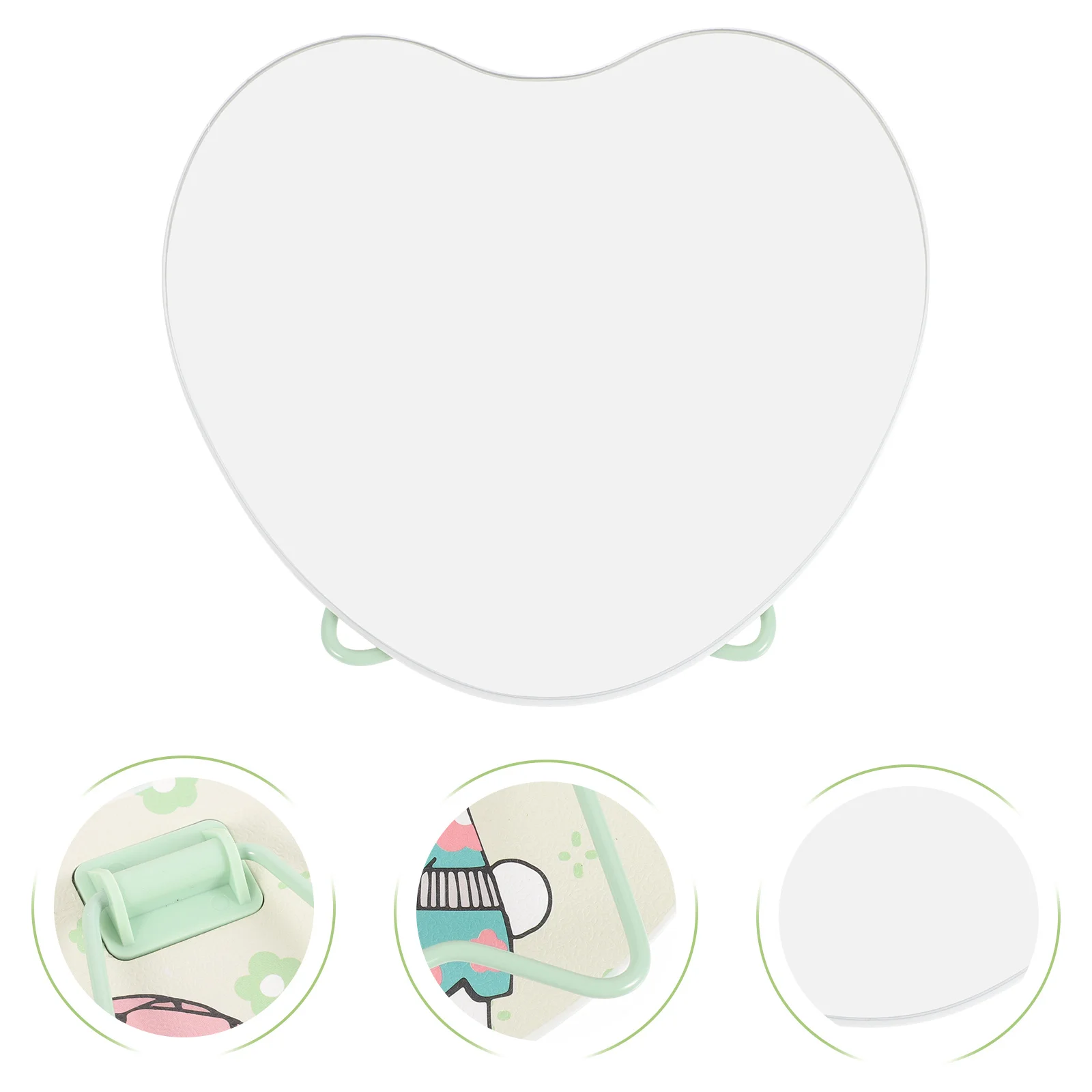 Schreibtisch Herz Desktop Spiegel Tischspiegel Make-up Spiegel Desktop Make-up Spiegel Tisch Make-up Spiegel