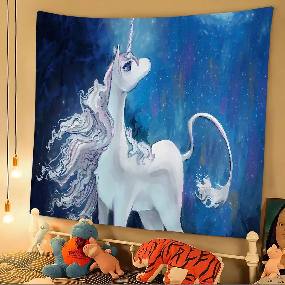 Der letzte Einhorn Wandteppich Kunstdruck Böhmische Wandteppiche Mandala Dekor Decke
