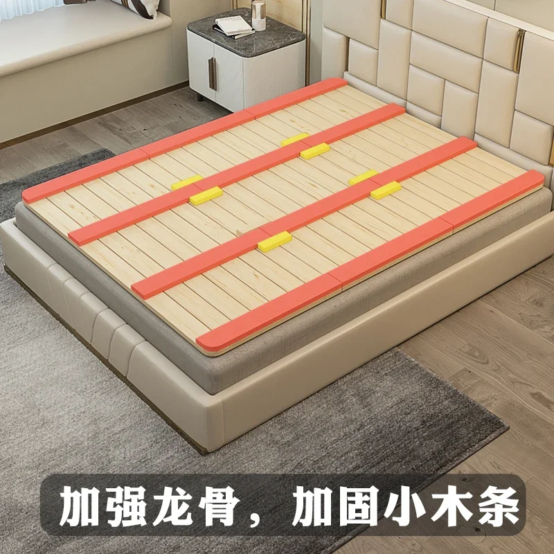 Solid wood thickened bed board waist protection whole piece fir mattress hardboard wooden board folding spine protection gasket