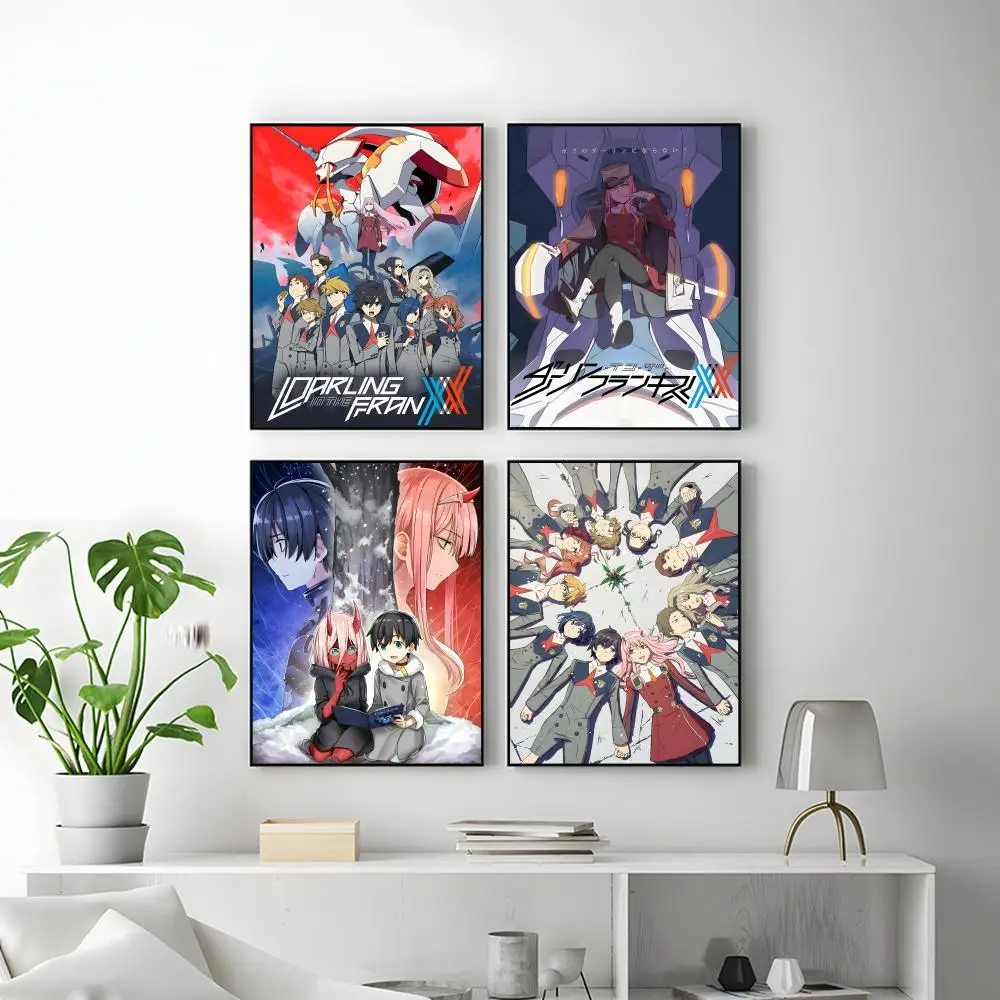 ملصق أنيمي D-DARLING الشهير في F-FRANXX متعدد الاستخدامات عالي الدقة مقاوم للماء جدار الفن ديكور ذاتي اللصق لأي مساحة هدية مثالية #4