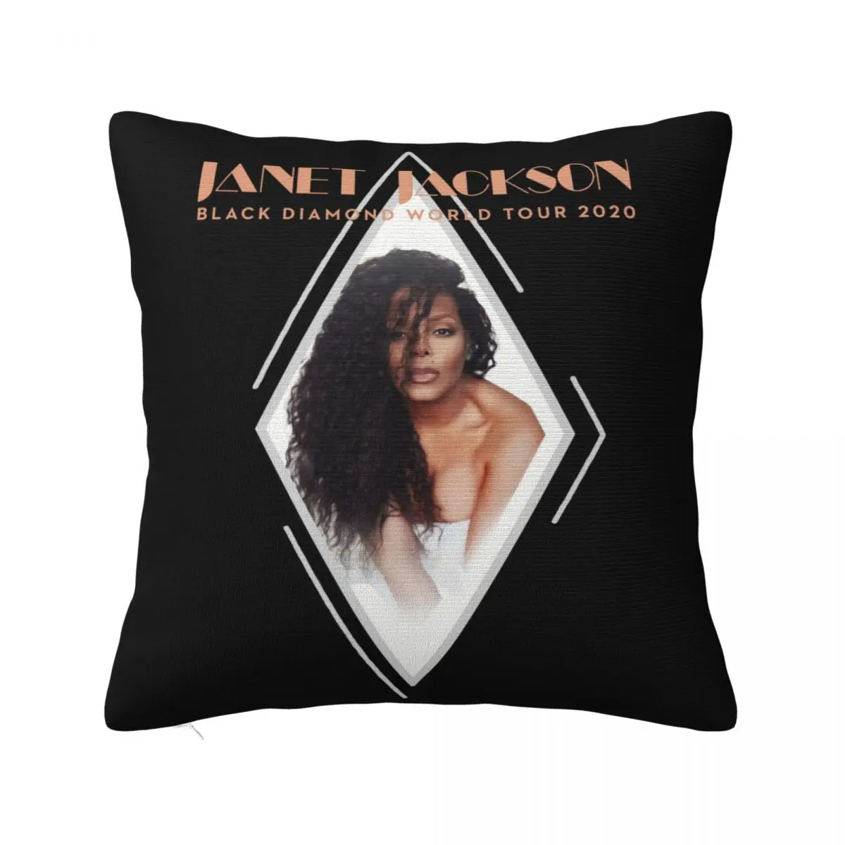 New Janet Jackson Black Diamond World Tour 2020 Atmungsaktives Size Men Black Women Men Personalized Pillow Case