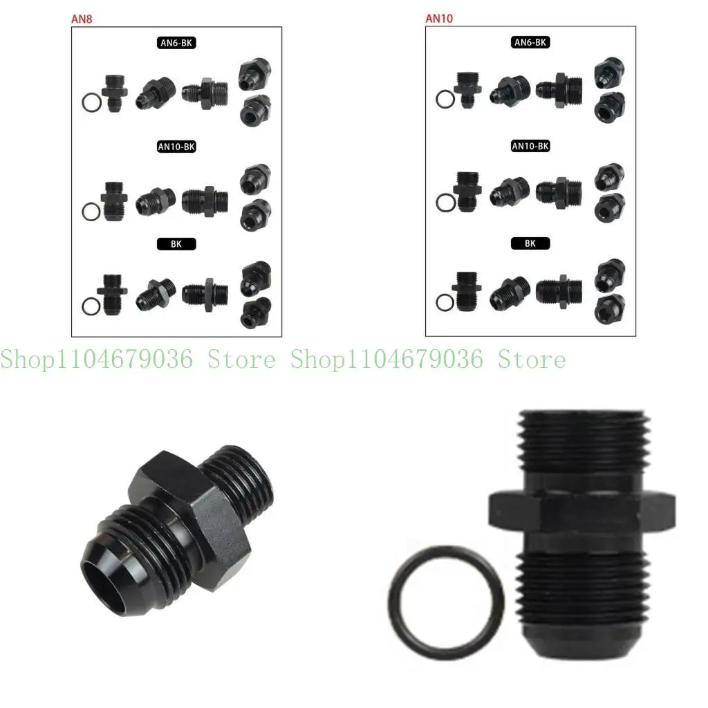 652F AN to AN Orings ORB Male Adapters Aluminum Hose Fitting for Car
