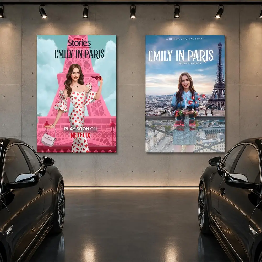 Emily in Paris Movie Print Art Poster Room Decor Home Wall Art Printing Waterproof Garage BedRoom Posters Gift