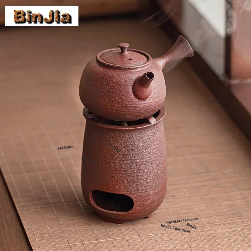 BAEJORIA Coarse Pottery Tea Warmer Holder Alcohol Burner Stove Kettle Stand Baked Milk Jar Carbon Furnace Teaset Supplies Gifts
