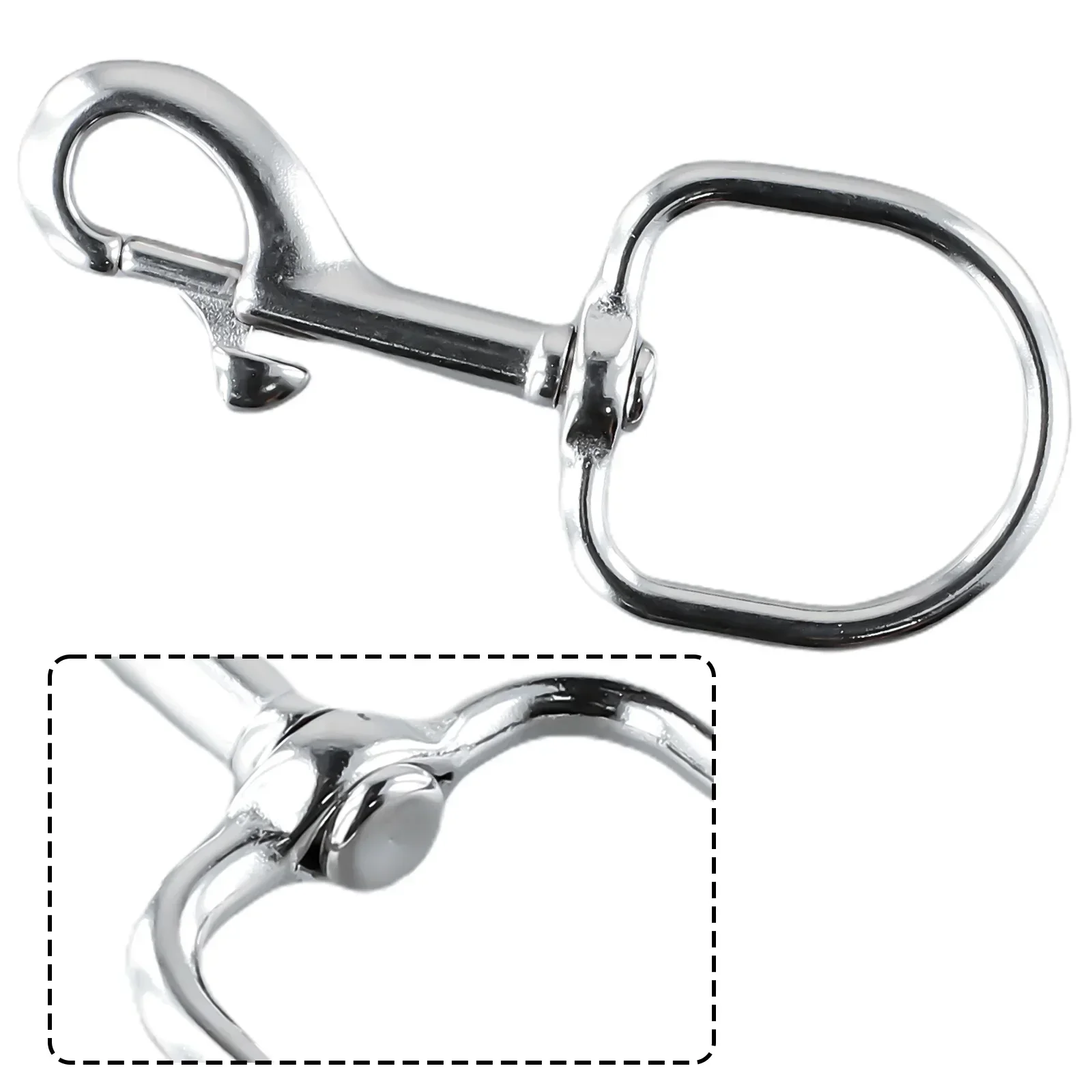 Stainless Steel Swivel Eye Bolt Snap Spring Hook For Scuba Diving Keyring Flag Clasps Hook Swivel Keyring Scuba Snap Durable