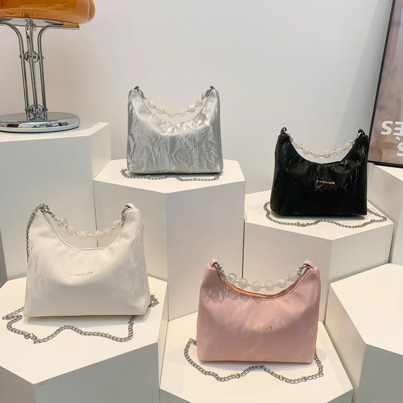 حقيبة أنيقة منسوجة يدويًا لعام 2025 للنساء، حبال بمقبض علوي أنيق، حقيبة كروس عصرية مع جيب داخلي للحفلات والتاريخ #1