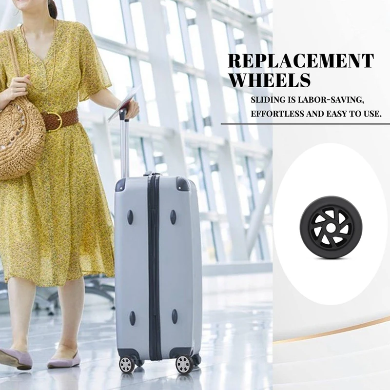 Luggage Wheels Replacement Trolley Case Pulley Wheel Universal Parts Accessories 20-28 Inch Suitcase Wheels For Luggage