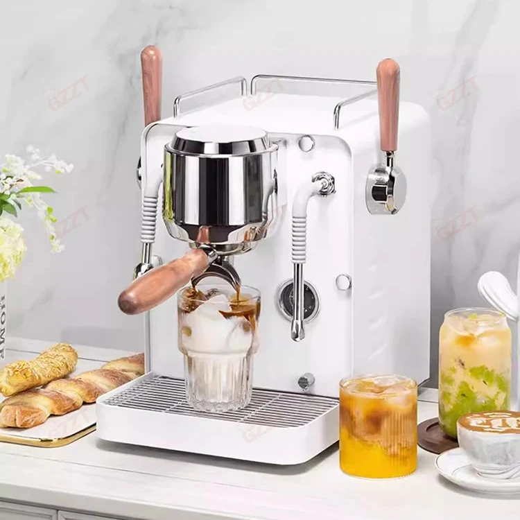 1. Commercial Semi Automatic Single Group Espresso Maker, Professional Double Boilers Pumps 58mm Filter Coffee Brewing Tool