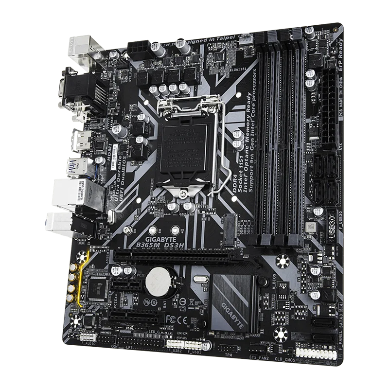 اللوحة الأم GIGABYTE B365M DS3H LGA 1151 (300 Series) Intel B365 Micro ATX Intel