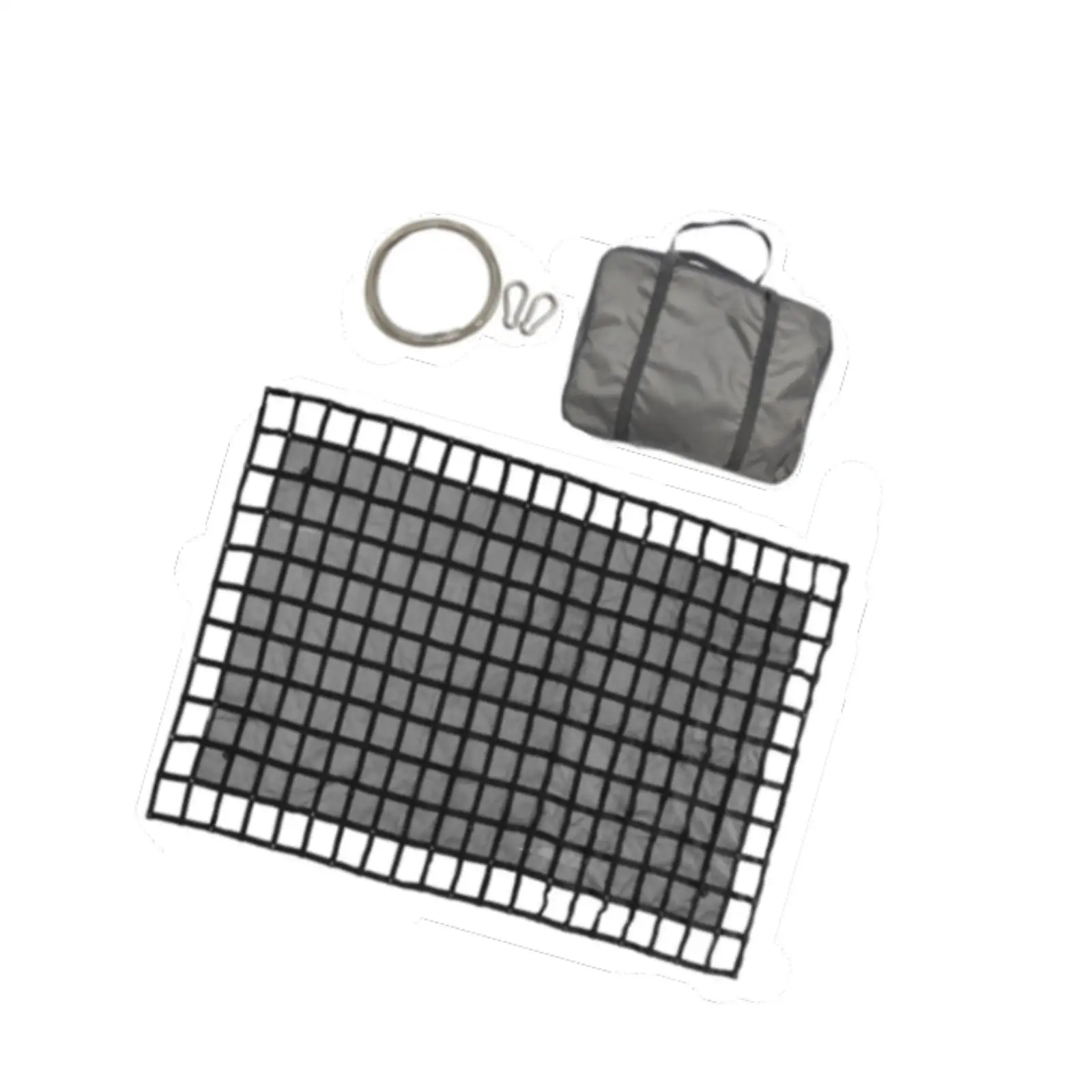 Generic Cargo Net for Pickup Truck Bed Mesh Organizer with Steel Wire Rope Sturdy Professional Truck Bed Net for ATV SUV