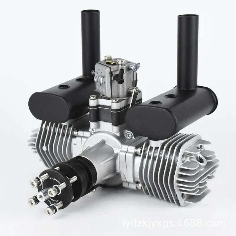 76cc Opposed Twin Cylinder Two Stroke Power Motor for RC Fixed Wing Model Equipment