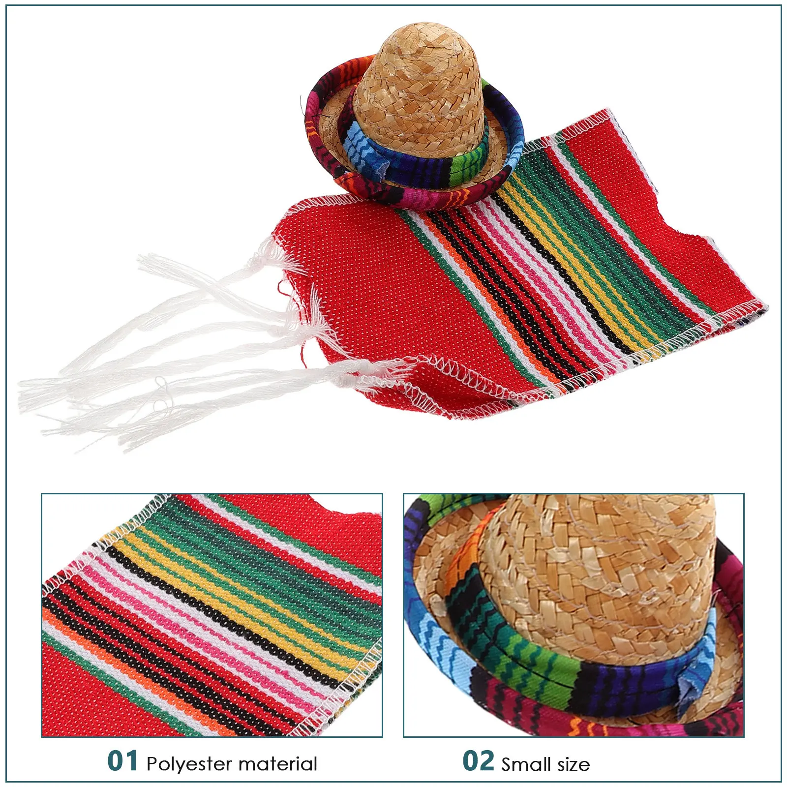 1Set Mexican Bottle Ponchos Se - Wine Beer Hat ulasan dan harga