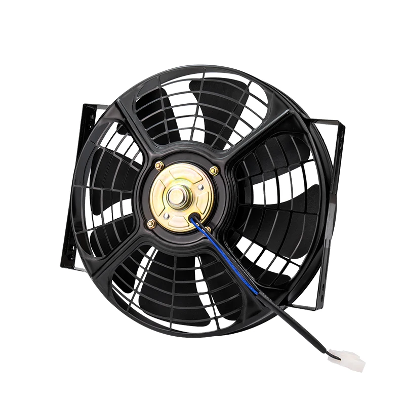 Universal 10 inch Radiator Fan 12V 24V Slim Radiator Electric Cooling Fan A/C AC Auto Air Conditioning Truck Car Vehicle