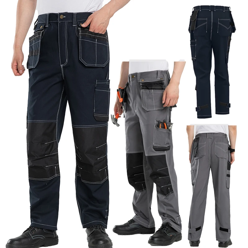 

Multi Pocket Cotton Mechanical Processing Automotive Maintenance Fitter Workshop Work Pants Men Spring Summer Work Clothes