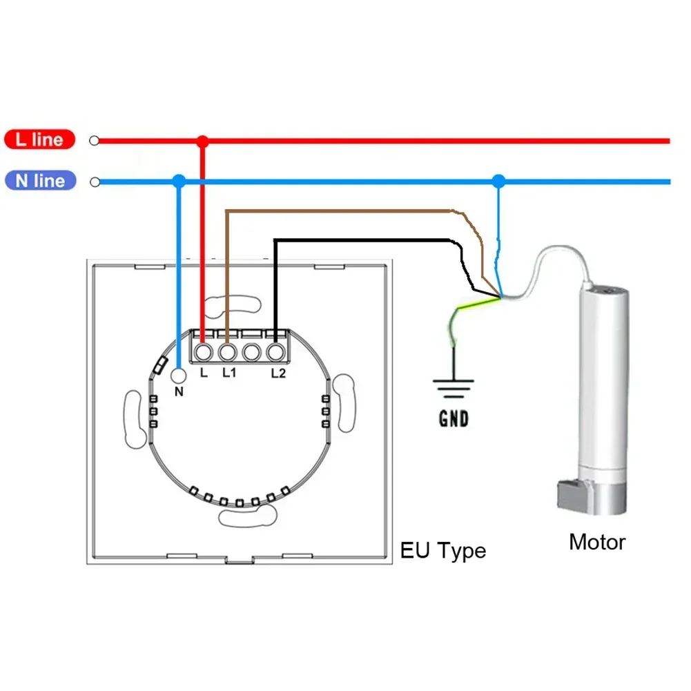 For Tuya For WiFi Roller Shutter Curtain Switch Electric Motorized Smart Curtain Switch