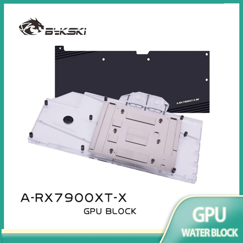 Bykski A-RX7900XT-X bloque GPU para AMD Radeon RX7900XT edición de referencia tarjeta de vídeo refrigeración por agua/cubierta completa/radiador de cobre