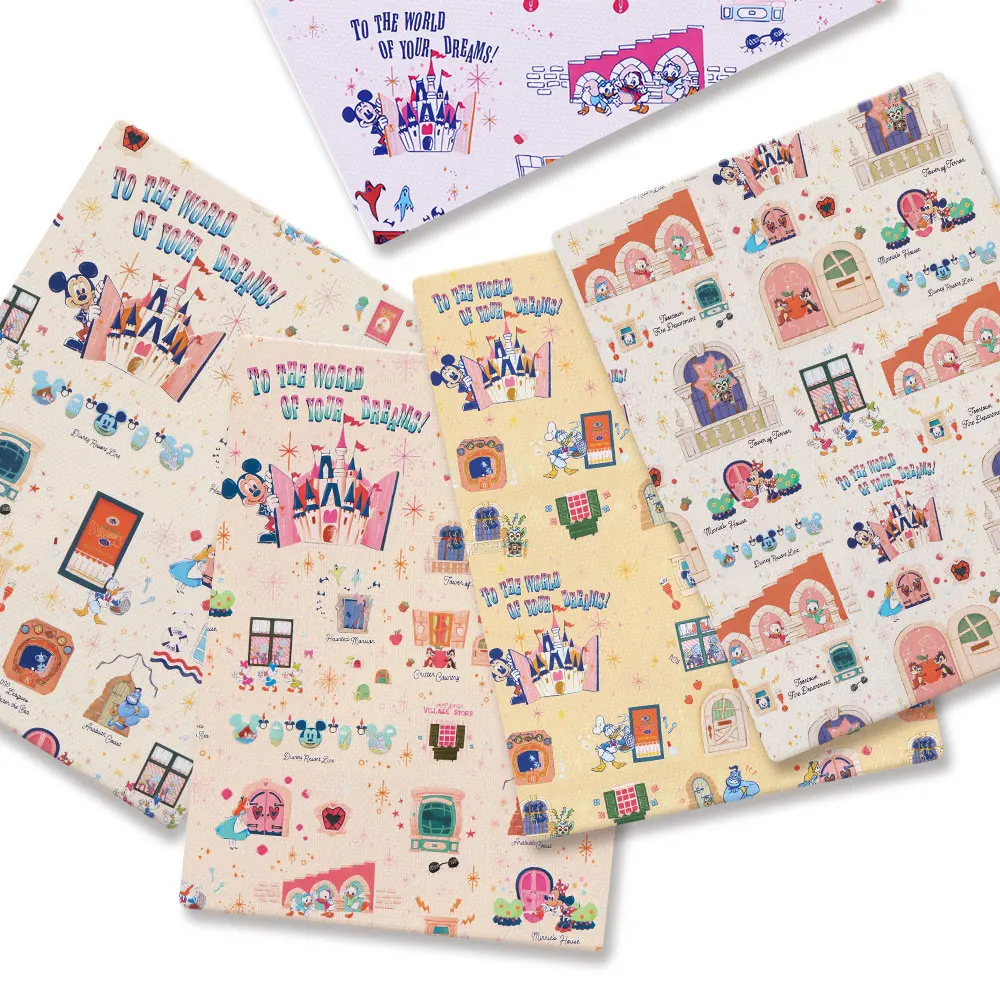 Disney Cartoon Hot DIY handmade sewing patchwork quilting baby dress home sheet140cm printed fabric sewing kids fabric