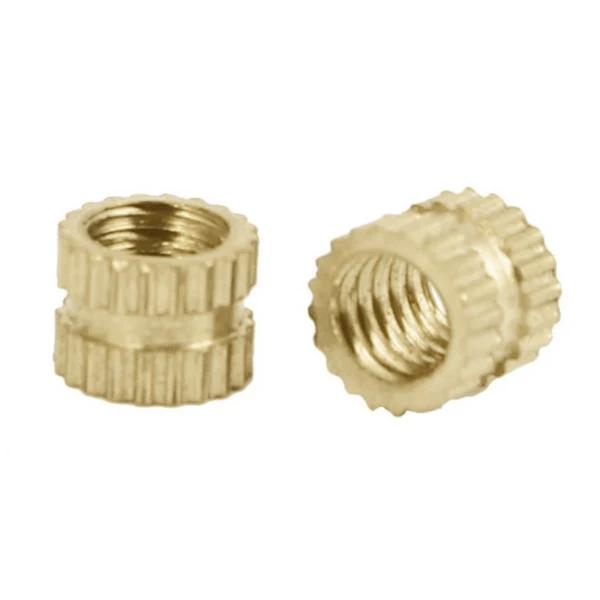 100 Stück M3 x 3 mm Innengewinde, Messing, gerändelt, Gewindeeinsatz, Einbettungsmuttern und 100 Stück M2 x 3 mm-B51B