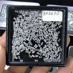 Trapezoid Shape Cut 1x2x3~4x6x8mm Loose Moissanite Brilliant White D Color vvs1 For Jewelry Gemstone Pass Diamond Tester