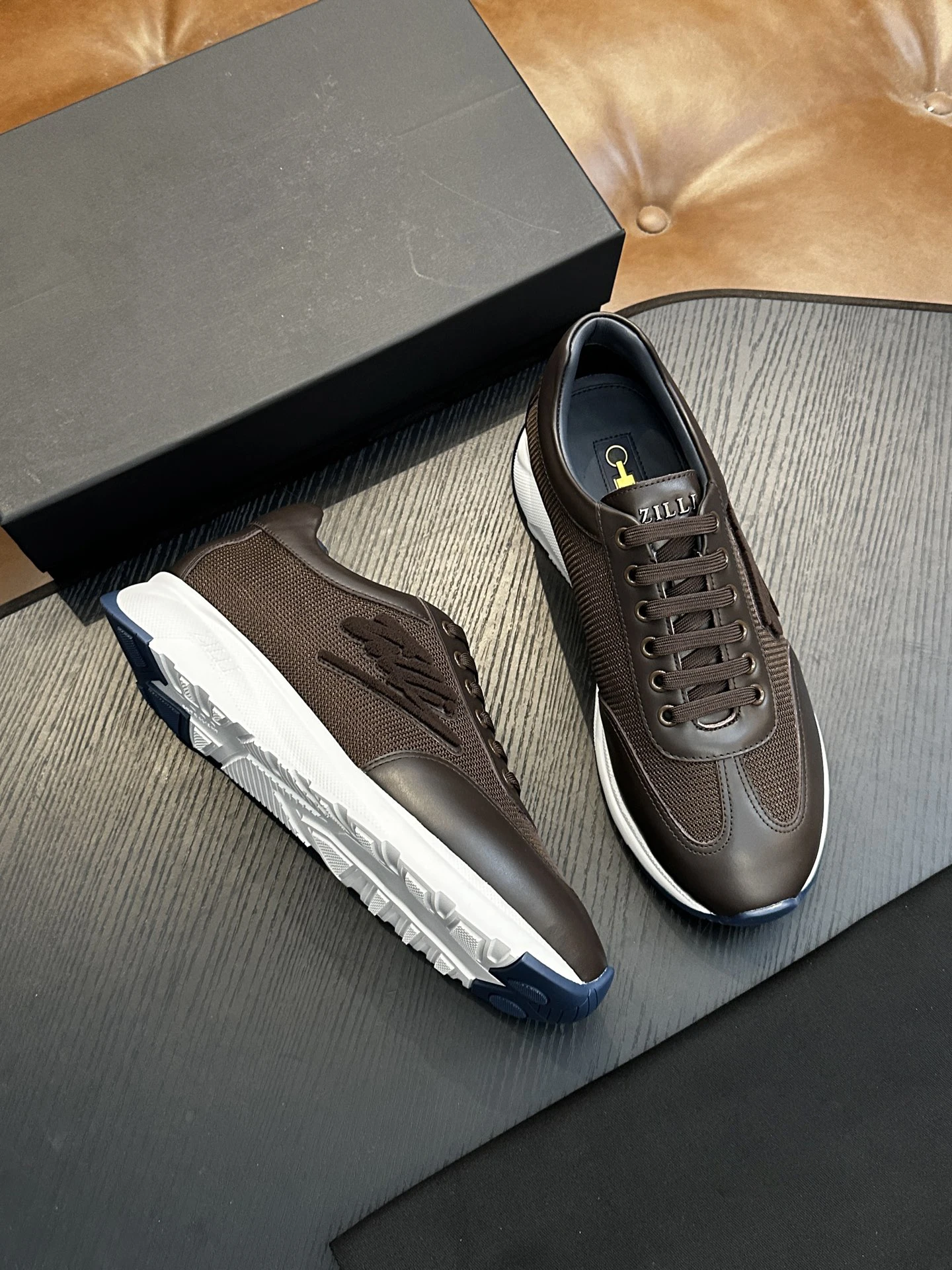 BLLIYOSS 2026 Men Shoes Calf leather stitching Leather Sports comfort high Quality outdoors European OLD MONEY Newly rich 39-44