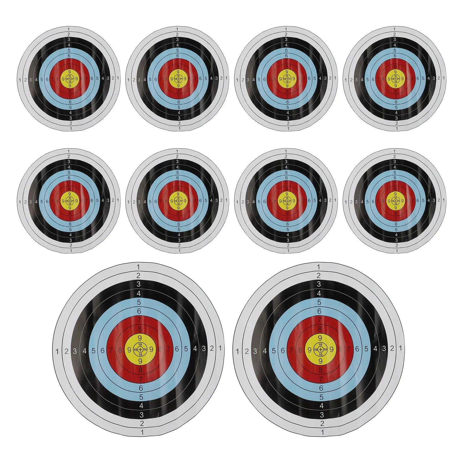 10pc 40x40cm Archery Targets Paper Face Durable Practice Training For Arrow Bow Practice Sports Darts Hunting Shoot Accessories