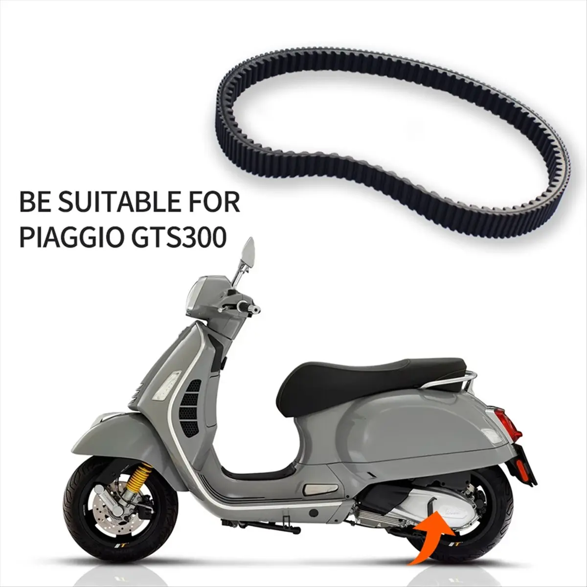 Compatible Motorcycle Engine Drive Belt for 300 Transmission Belt Motorcycle Accessories