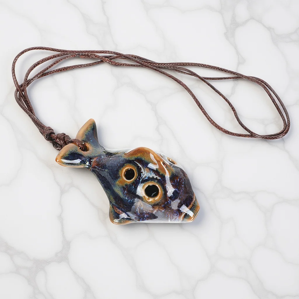 

Ceramic 6-Hole Ocarina Beginner Practice Wind Instrument Children Portable Delicate Musical Instrument Gift Creative Ocarina