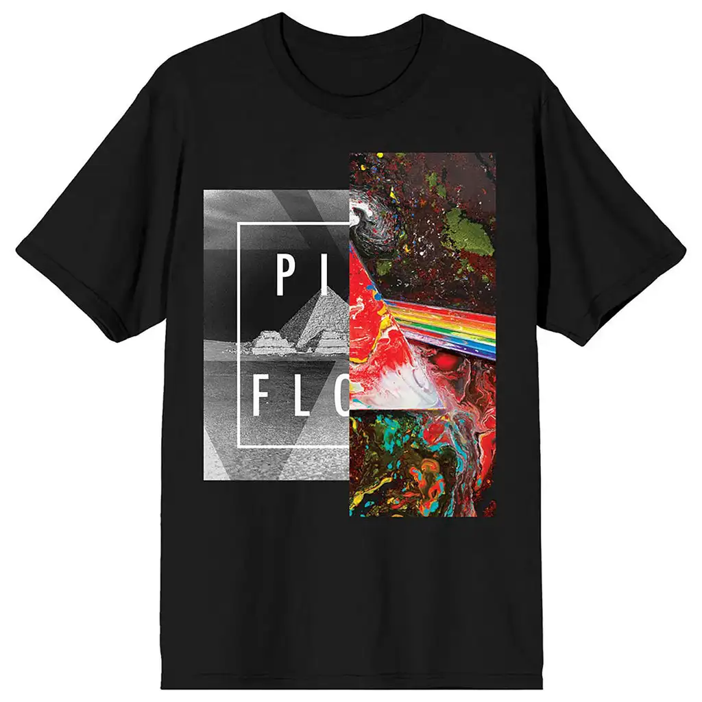 

Pink Floyd Dark Side Band Graphic Print Four Seasons Men's and Women's Short Sleeved T-shirt Casual Loose Top Luxury