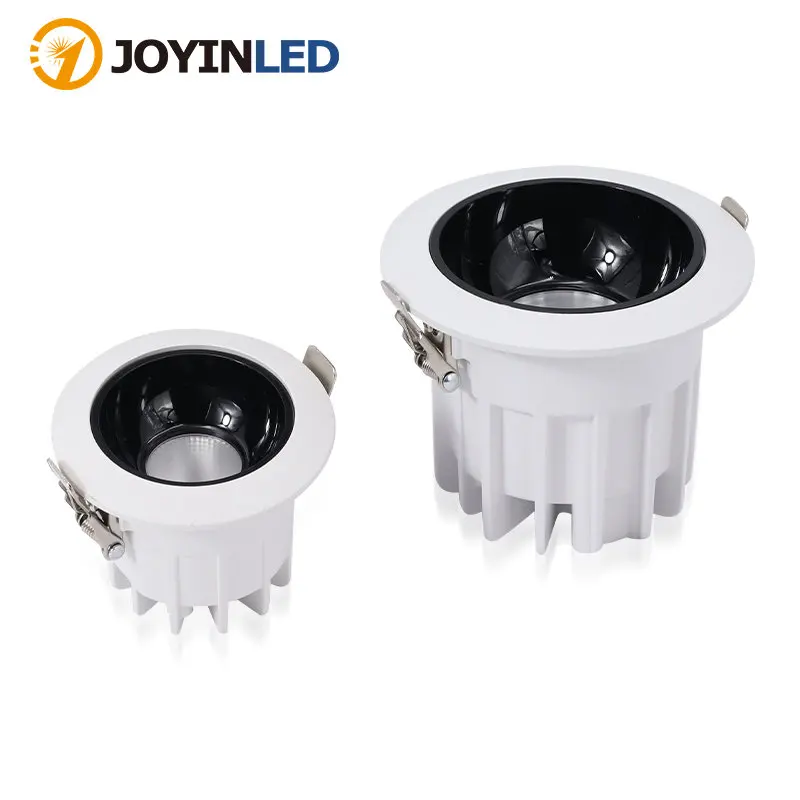 

Recessed LED Anti Glare Spotlight For Shopping Mall Hotel COB High Power Aluminum Spotlight Embedded Ceiling Lamp