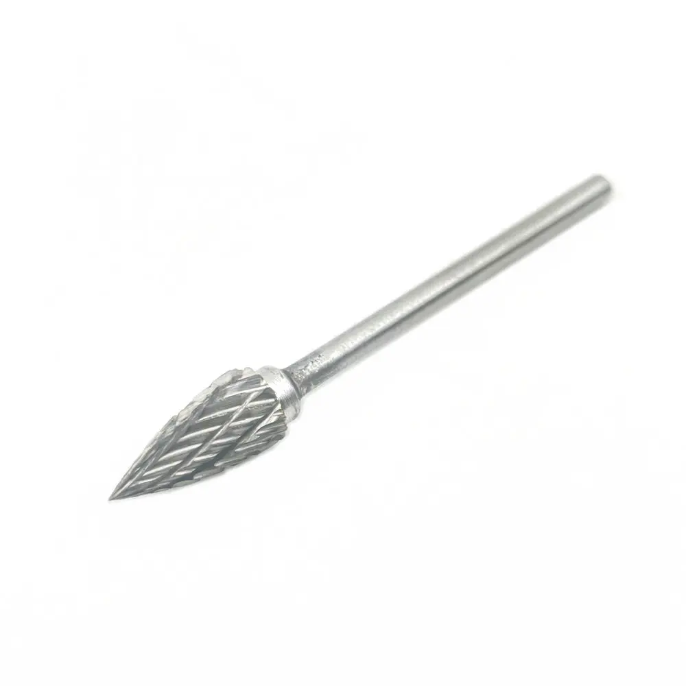 2.35x6mm Tungsten Steel Carbide Bur Cutter Rotary Tool Burr Double Diamond Cut Rotary Dental Polishing Tools