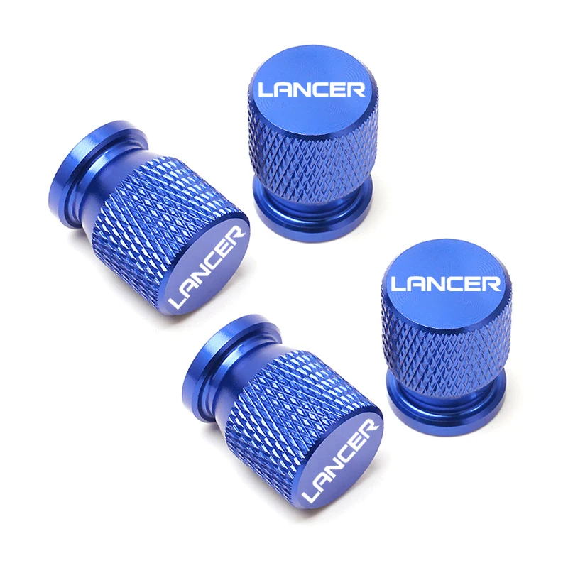 Car Wheel Tire Valve Caps Tyre Stem Covers Airdust Waterproof For Mitsubishi Lancer Accessories