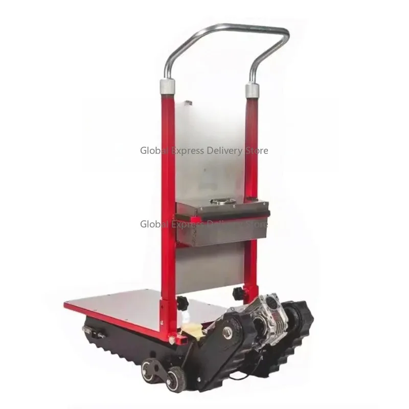 

Tracked Tank Electric Stair Climbing Vehicle 400KG Cargo Mute Handling Cart Crawler-type Up and Down Stair Hand Trolley