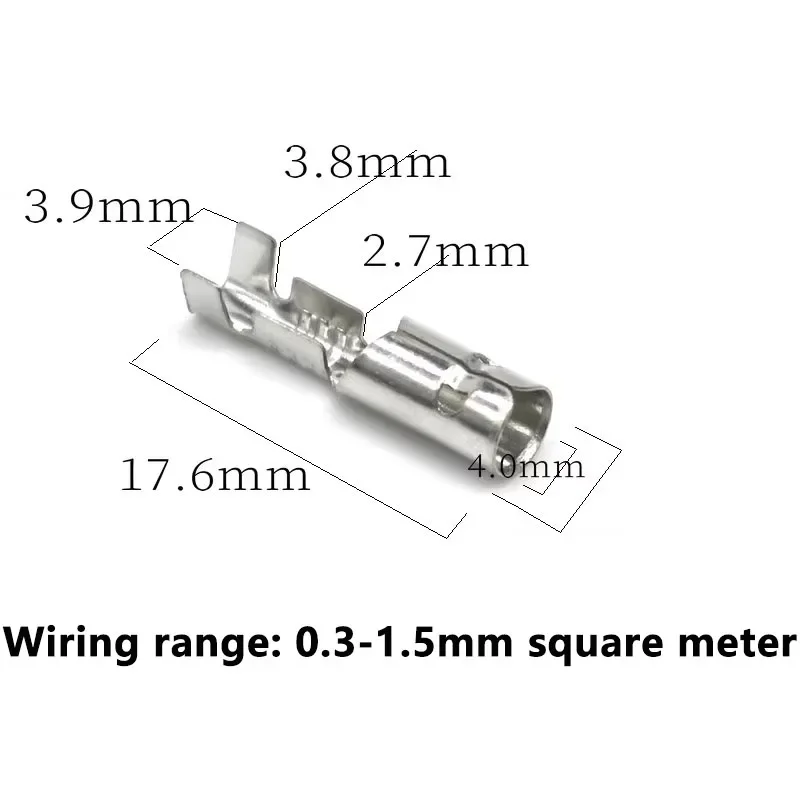25/50/100Sets 4.0 bullet terminal car electrical wire connector diameter 4mm Female + Male + Case Cold press terminal Green